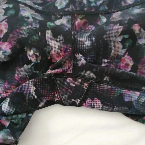Lululemon Wunder Under Crop High Rise Roll Down 23" Leggings Floral Multi 6 - Picture 11 of 16